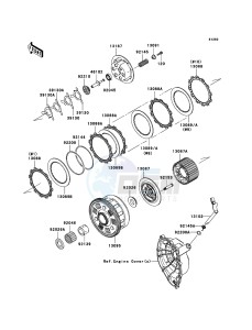 NINJA ZX-10R ZX1000E8F FR GB XX (EU ME A(FRICA) drawing Clutch