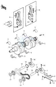 KZ 440 D [LTD BELT] (D1) [LTD BELT] drawing CRANKSHAFT_BALANCER -- 80 D1- -