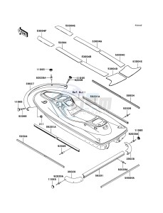 JET SKI STX-12F JT1200D7F FR drawing Pads