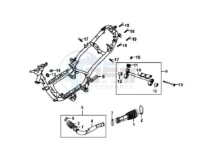 ORBIT 50 drawing FRAME / ENGINE MOUNT