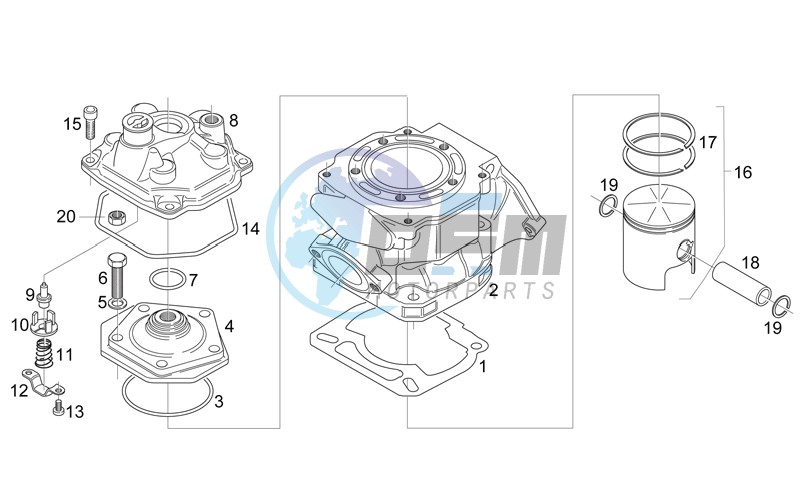 Cylinder - Head - Piston