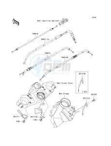 KLE 650 A [VERSYS] (9F-9F) A8F drawing CABLES