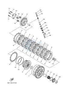 MTN-1000D MT-10 SP MT-10 SP (BW81) drawing CLUTCH