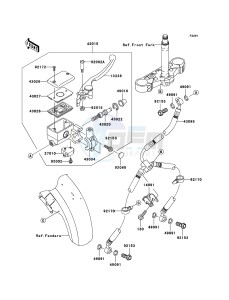 VN1600 MEAN STREAK VN1600B7F GB XX (EU ME A(FRICA) drawing Front Master Cylinder