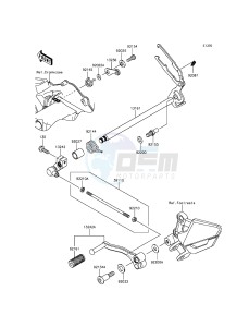 NINJA_300 EX300ADF XX (EU ME A(FRICA) drawing Gear Change Mechanism