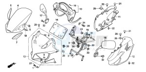 CBF600S drawing COWL (CBF600S6/SA6)