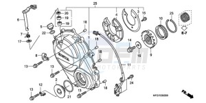 CB600FA39 UK - (E / ABS MKH ST) drawing RIGHT CRANKCASE COVER