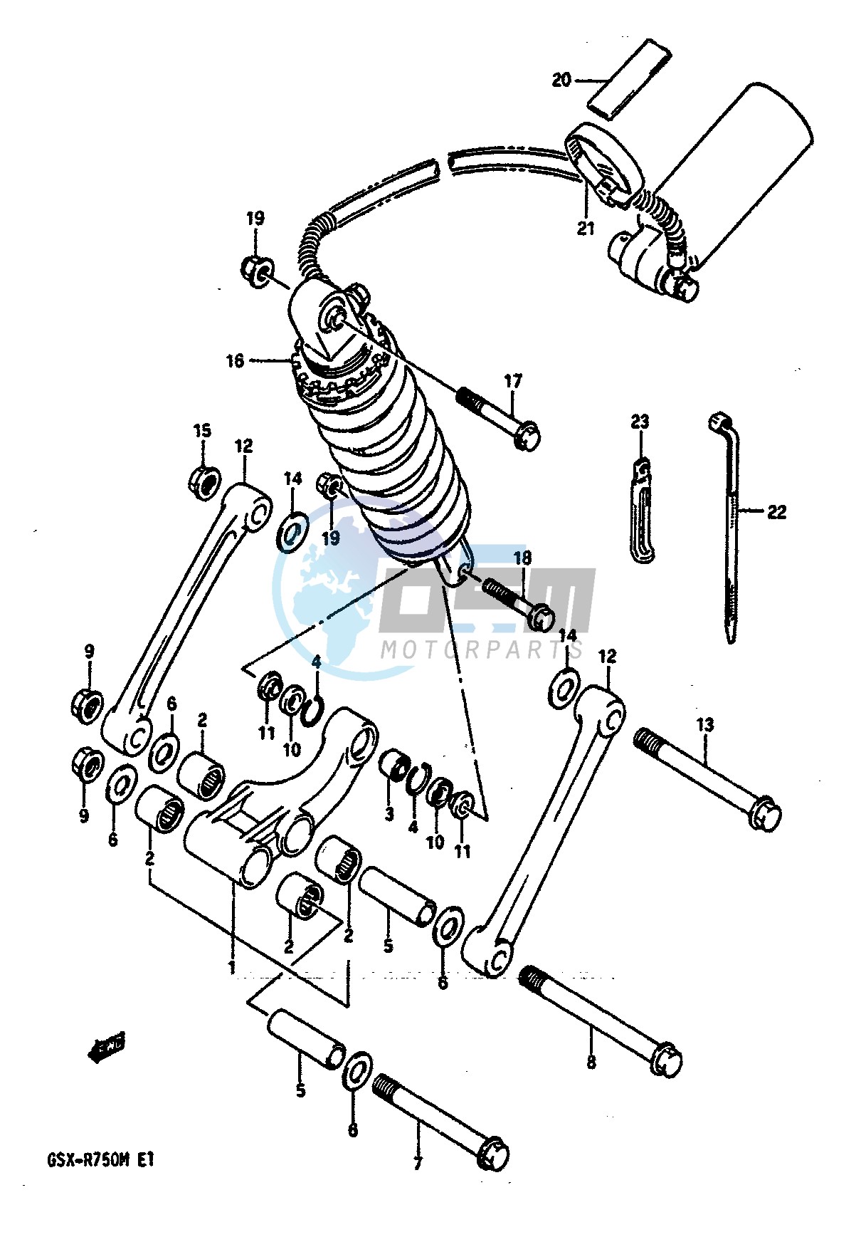 REAR CUSHION LEVER