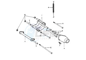 LOOXOR 125-150 - 125 cc drawing SWINGING ARM