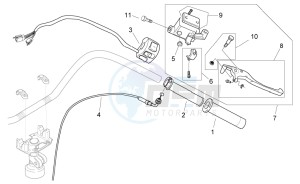 Mojito custom 50 2t (eng. piaggio) drawing RH controls