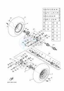 YFM450FWBD KODIAK 450 EPS (BEY1) drawing REAR WHEEL