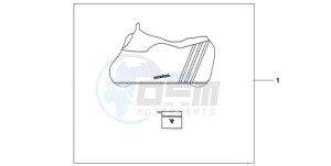 CB600FA39 Spain - (SP / ABS ST) drawing BODY COVER L