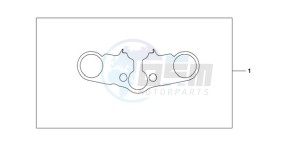 CBR600RA9 BR / ABS MME - (BR / ABS MME) drawing TOP BRIDGE COVER