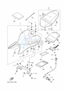 MT-07 ABS MTN690-U (B8M3) drawing SEAT