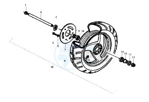 Runner PUREJET 50 drawing Front wheel