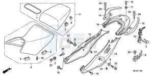 CBF10009 F / CMF drawing SEAT/SEAT COWL