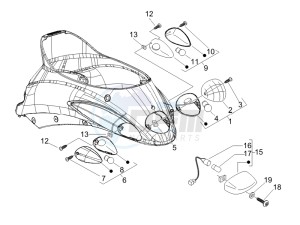 Liberty 200 4t (N15000U01) drawing Tail light - Turn signal lamps