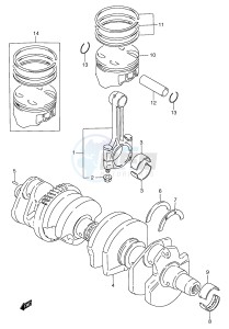 GSF1200 (E2) Bandit drawing CRANKSHAFT