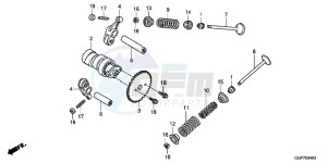 NSC50T2F NSC50T2 UK - (E) drawing CAMSHAFT/ VALVE