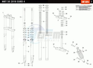 MRT-50-E4-SM-RED drawing FRONT FORK