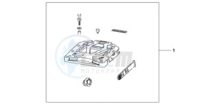 CBF600NA9 France - (F / ABS CMF) drawing RR.CARRIER BASE