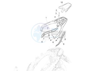 MEDLEY 125 4T IE ABS E4 2020 (APAC) drawing Rear luggage rack