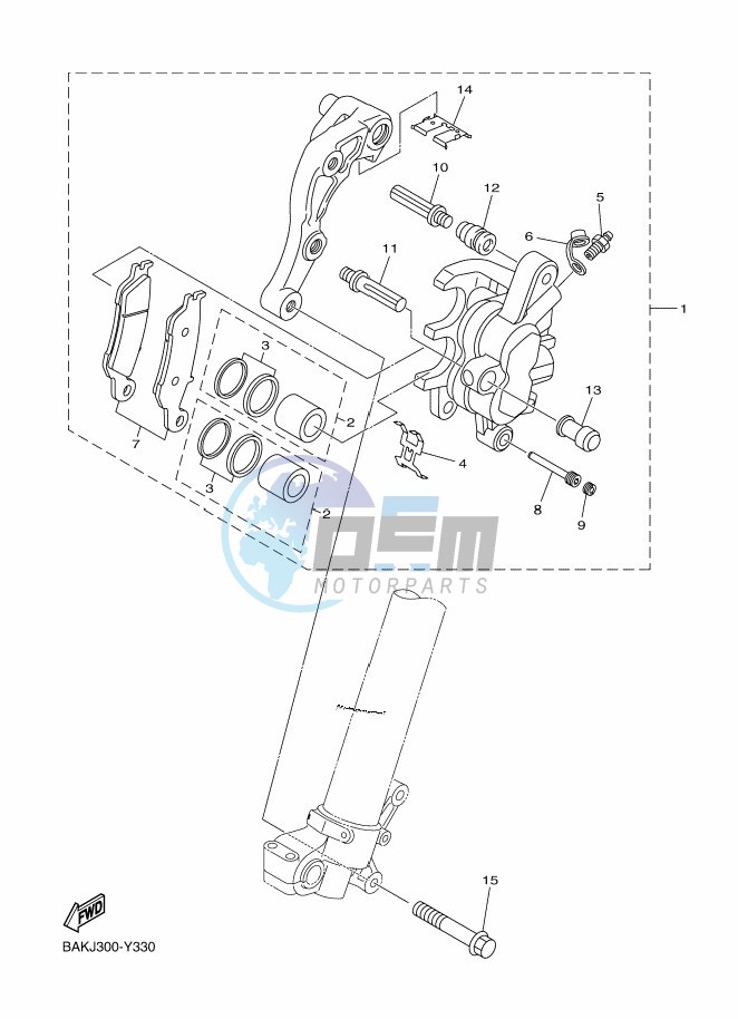 FRONT BRAKE CALIPER