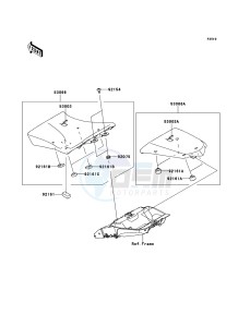 Z1000SX ABS ZX1000HDF FR GB XX (EU ME A(FRICA) drawing Seat