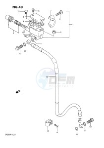 DR250 (E24) drawing FRONT MASTER CYLINDER