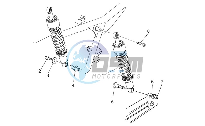 Rear shock absorber