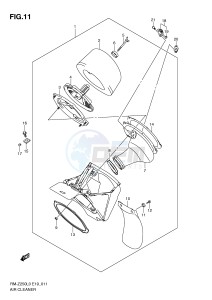 RM-Z250 (E19) drawing AIR CLEANER