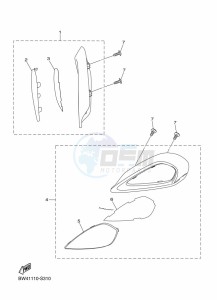 YFZ50 (BW4L) drawing HEADLIGHT