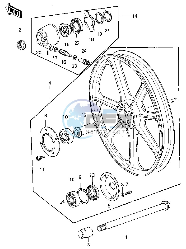 FRONT WHEEL_HUB -- 80 D1- -