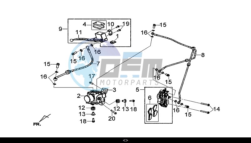 FR. BRAKE / GTS 300I ABS (LN30W9-EU) (L7-M0)