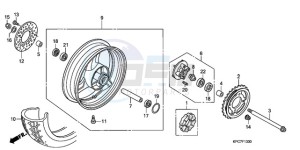 XL125VA E / MKH drawing REAR WHEEL