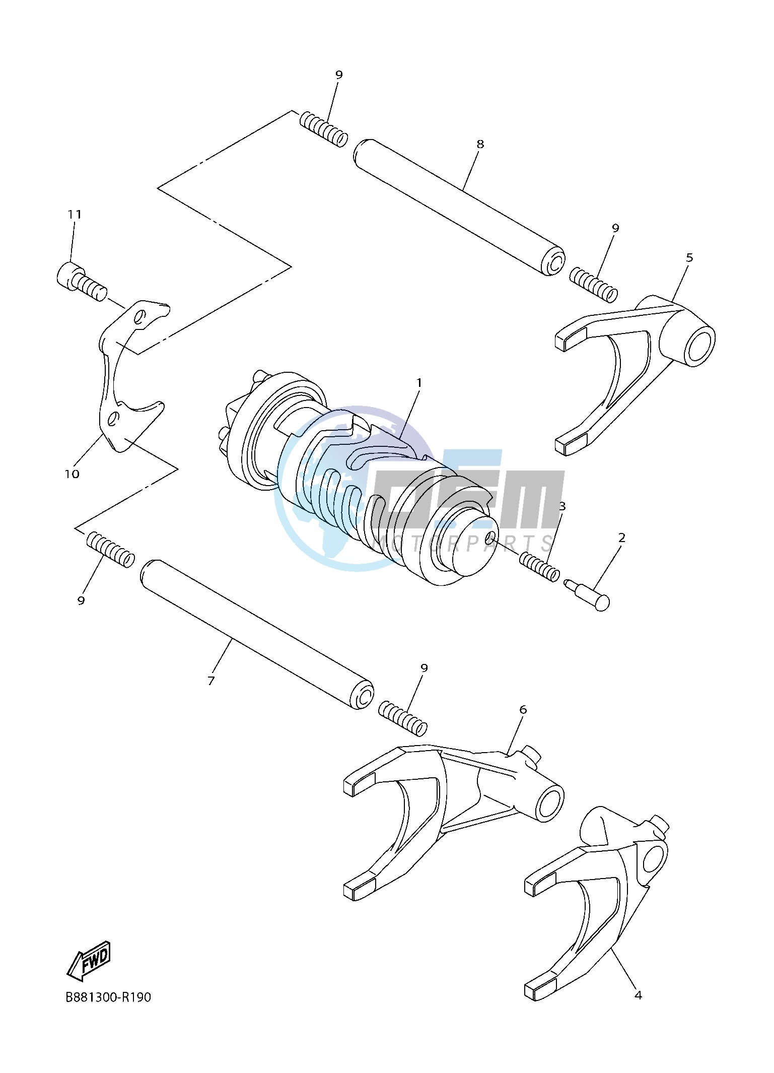 SHIFT CAM & FORK