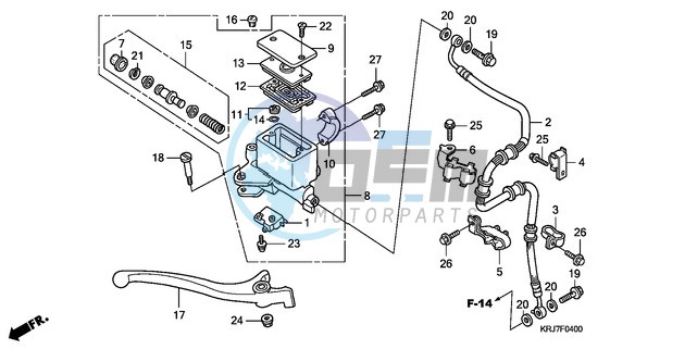 FR. BRAKE MASTER CYLINDER (FES125)(FES150)