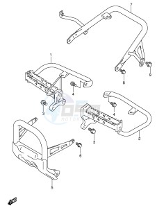 LT-Z250 (E19) drawing FOOTREST