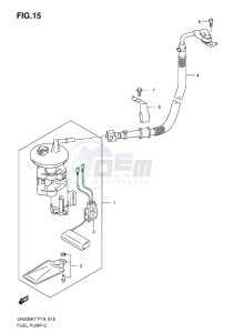 UH200 BURGMAN EU drawing FUEL PUMP