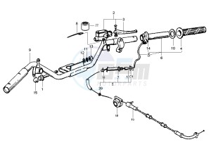 Liberty 125-150 drawing Front master cilinder