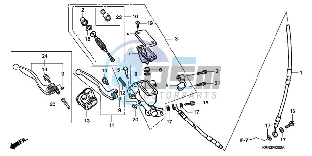 FR. BRAKE MASTER CYLINDER