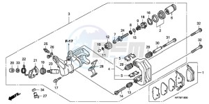 TRX420FPAA Australia - (U / PS) drawing REAR BRAKE CALIPER