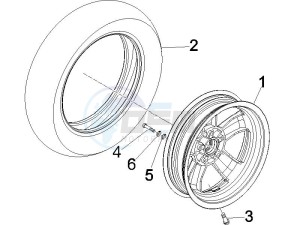 GTS 250 ie Super USA drawing Front wheel