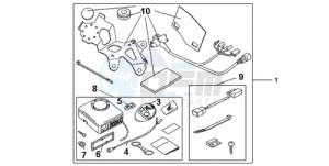 CBR600RR9 Europe Direct - (ED / MME SPC) drawing AVERTO ALARM KIT