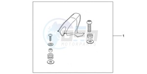 CBR1000RAA Europe Direct - (ED / ABS HRC) drawing CARBON FIBER HUGGER