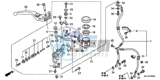 FR. BRAKE MASTER CYLINDER (CBR600RR)