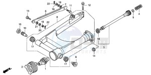 VT750CA drawing SWINGARM