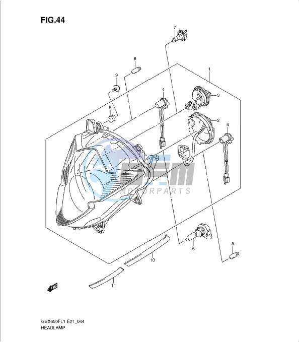 HEADLAMP (GSX650FL1 E21)