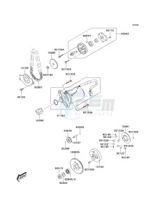 KSF 90 A [KFX90] (A7F-A9S) A8F drawing STARTER MOTOR