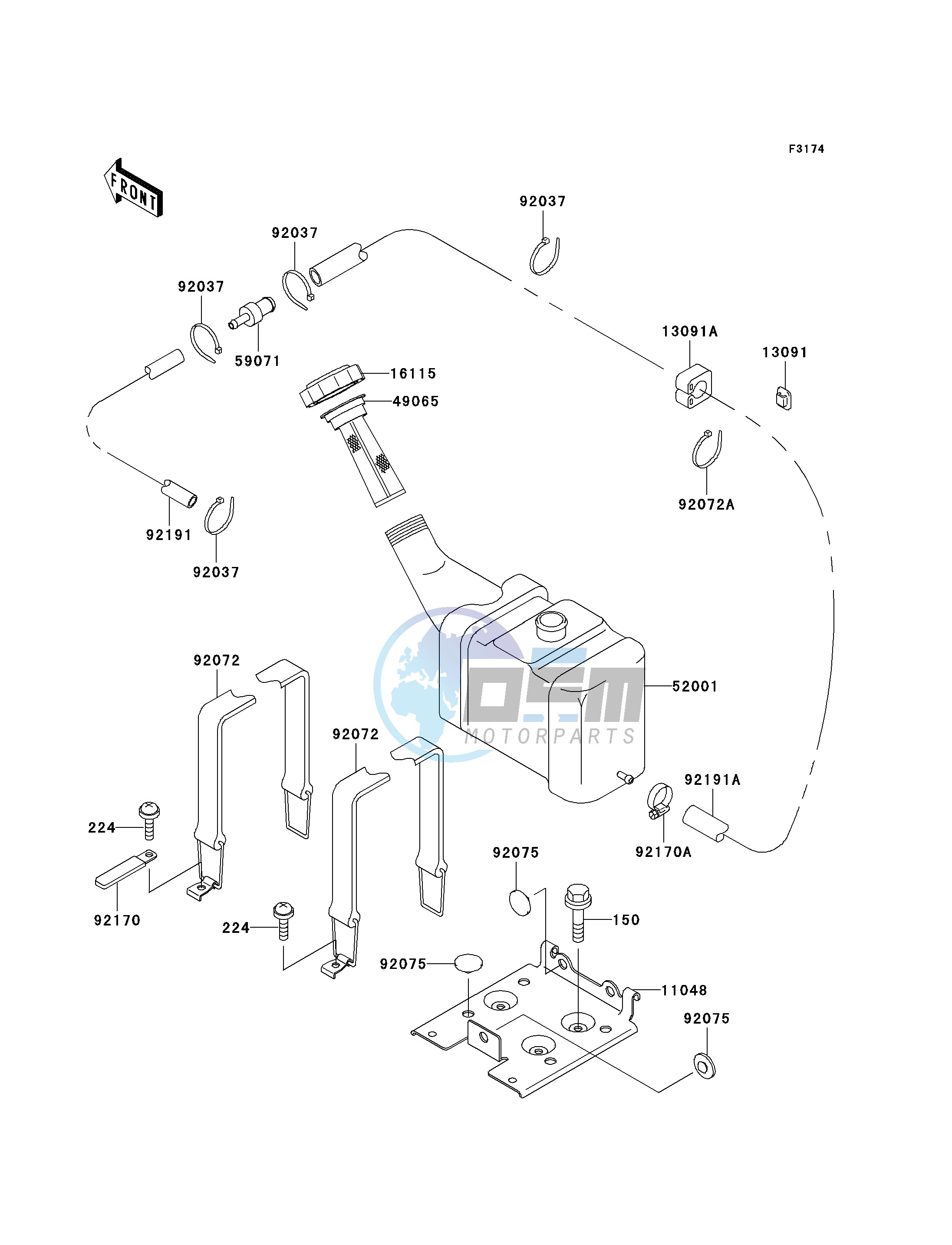 OIL TANK-- JH1100-A1- -